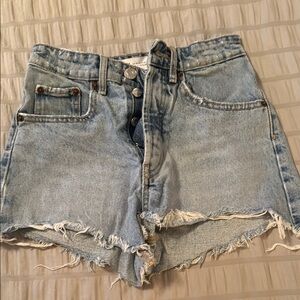 Zara Denim High-Waisted Women Shorts